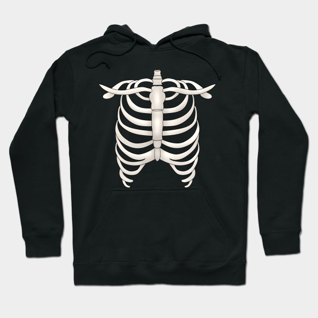 Ribcage Hoodie by TheQueerPotato